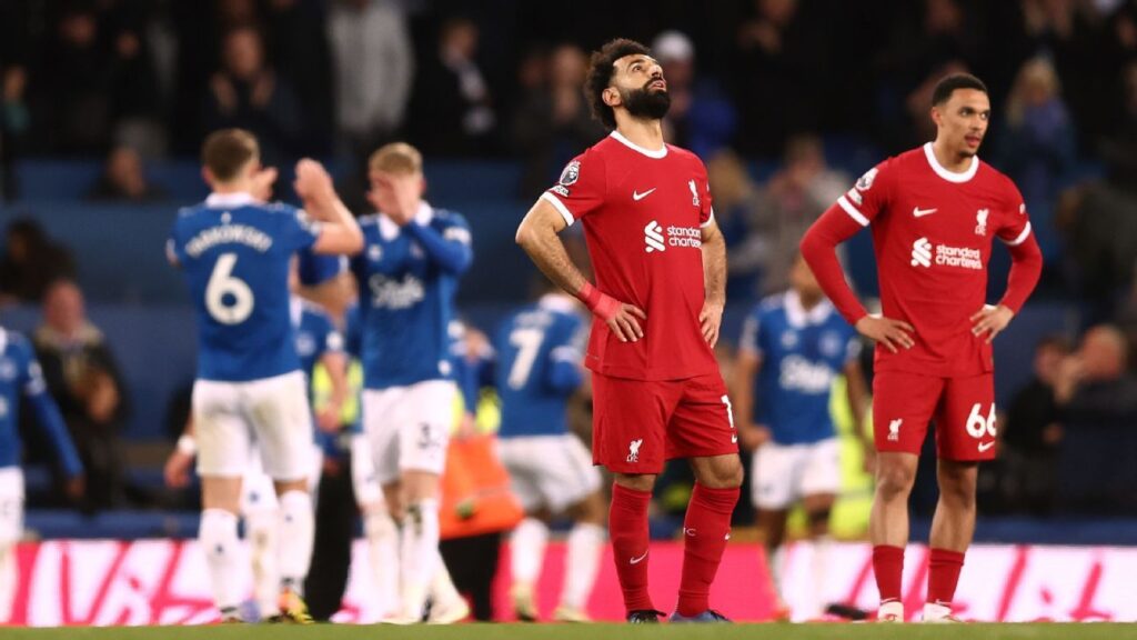 Liverpool run out of steam, title hopes evaporate at Everton