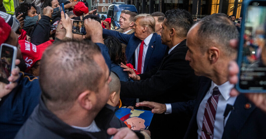 Trump Visits a Construction Site in Manhattan Before His Trial Resumes