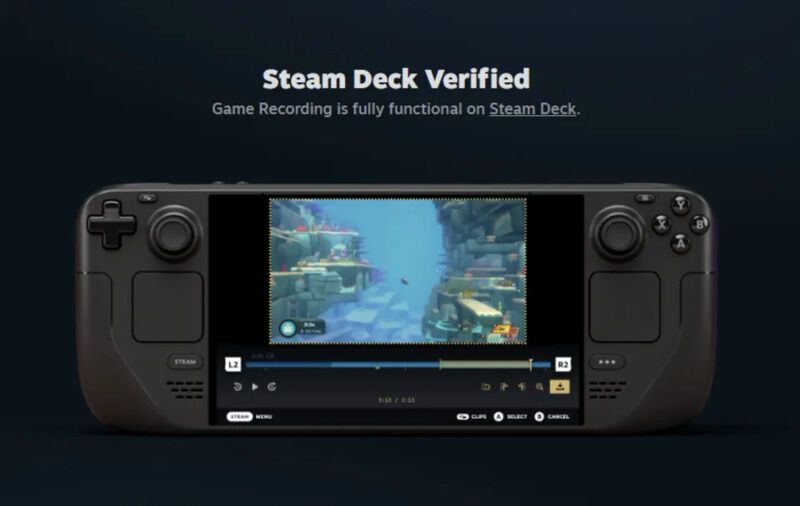 Integrate Game Recorders : steam deck 1
