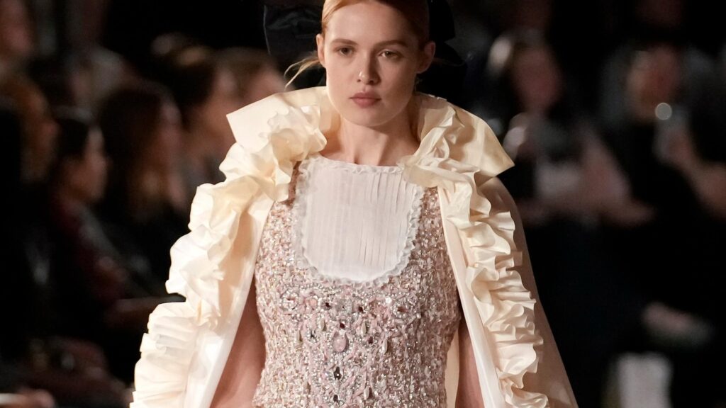 Chanel goes to the opera in a gleaming but designer-less couture collection