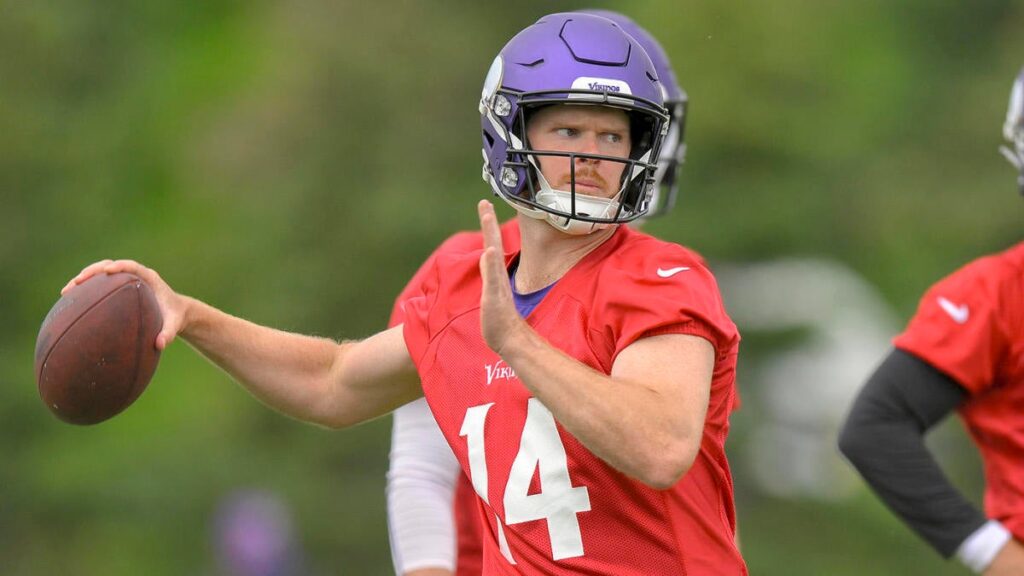 Vikings' Sam Darnold to enter training camp as QB1 based on spring practices, experience, Kevin O'Connell says
