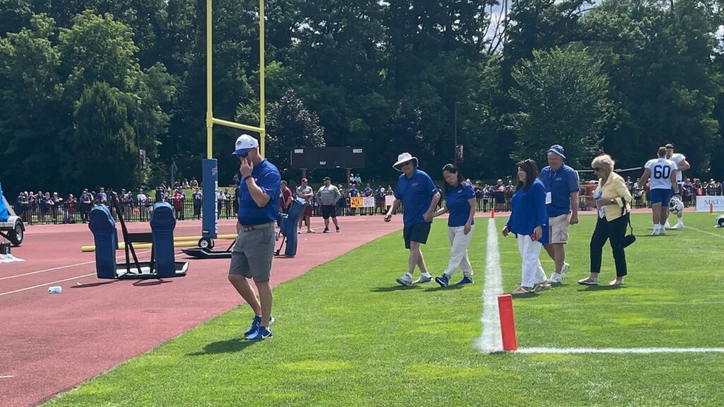 Bills co-owner Kim Pegula breaks team huddle in latest sign of her recovery from cardiac arrest