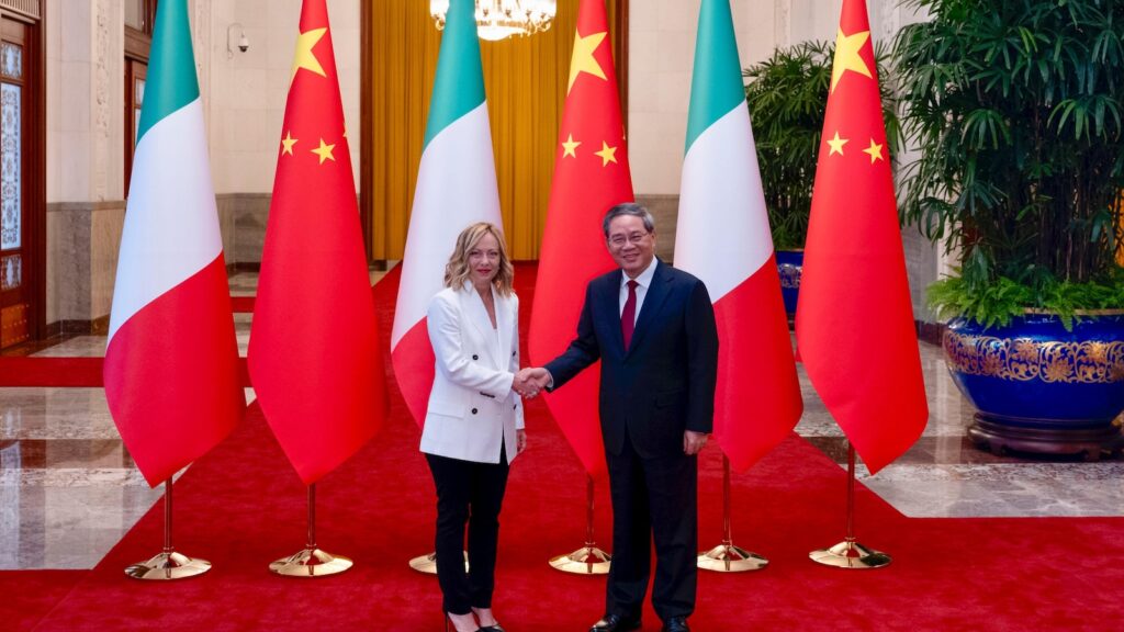 Italy and China sign a 3-year action plan as Italian leader Meloni tries to reset relations