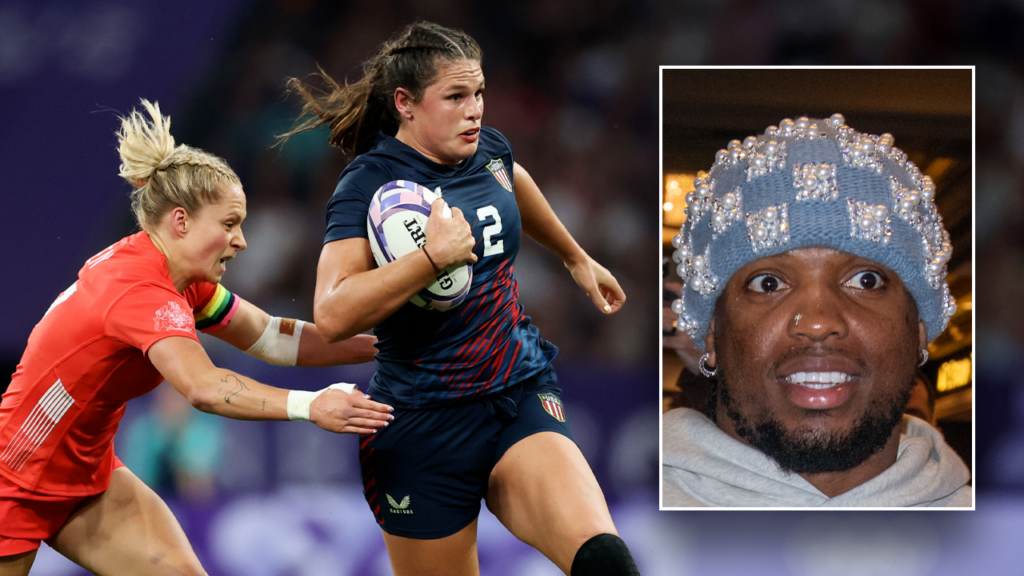 Ravens' Derrick Henry reacts to Rugby star Ilona Maher's bruising run fans compared to his own