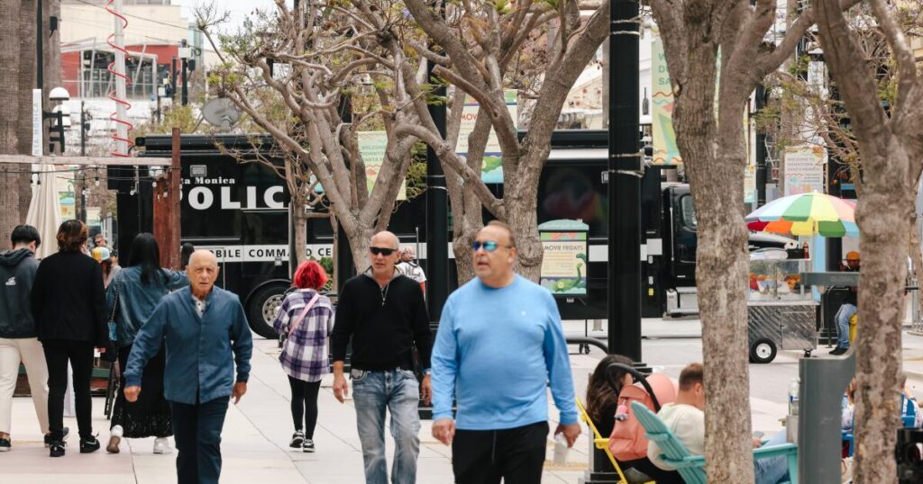 Santa Monica's Third Street Promenade is a retail relic.