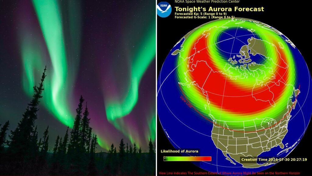 The Northern Lights may be seen across some parts of US this week