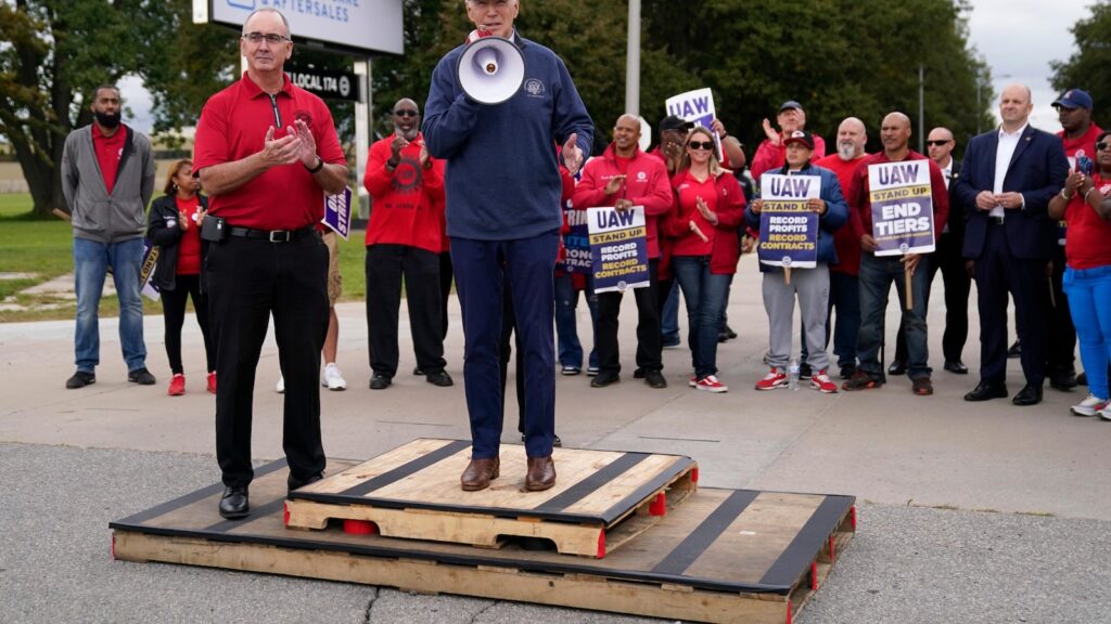 Trump uses false claim about Chinese auto plants in Mexico to call for UAW president to be fired