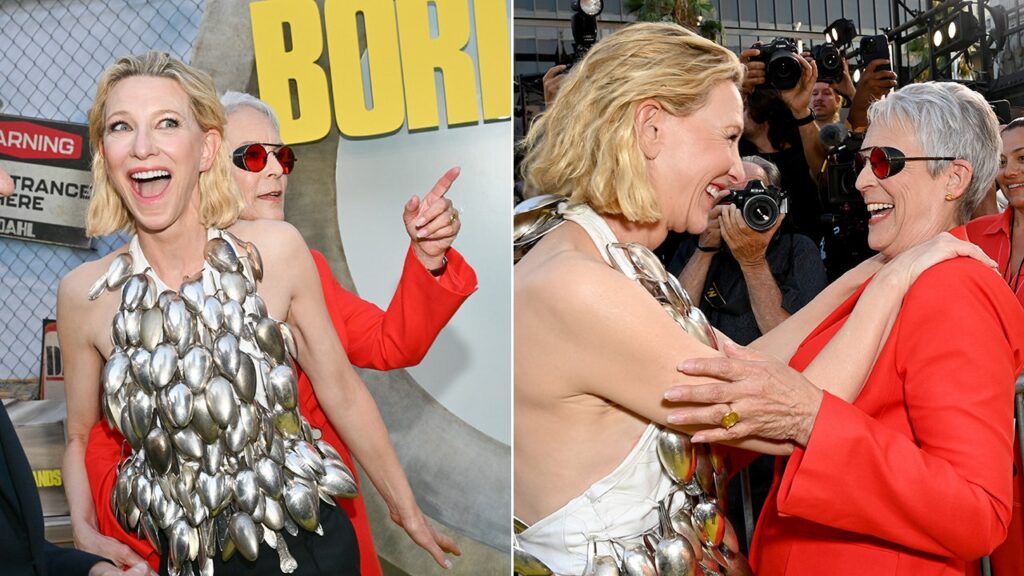 Cate Blanchett narrowly avoids wardrobe malfunction thanks to Jamie Lee Curtis' quick thinking