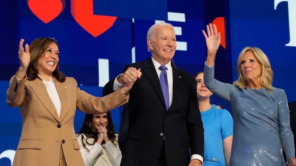 Democratic delegates approve platform with mistake mentioning Biden's second term