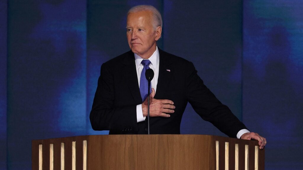 Emotional Joe Biden passes torch to Kamala Harris ending 5 decades in elected office