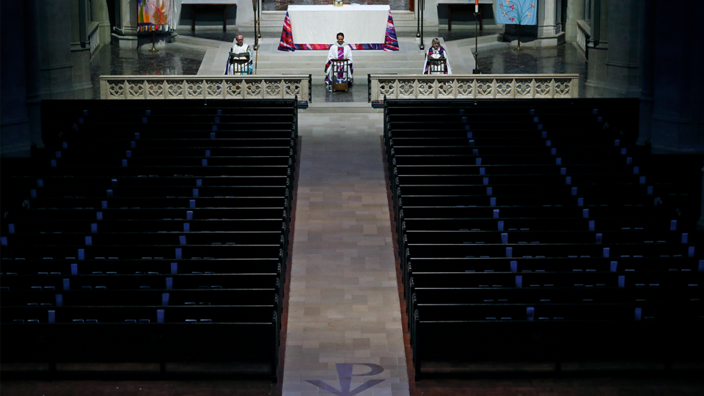 NY Times hypes old San Fran cathedral converted into yoga studio, drag show parlor as ‘place to be’