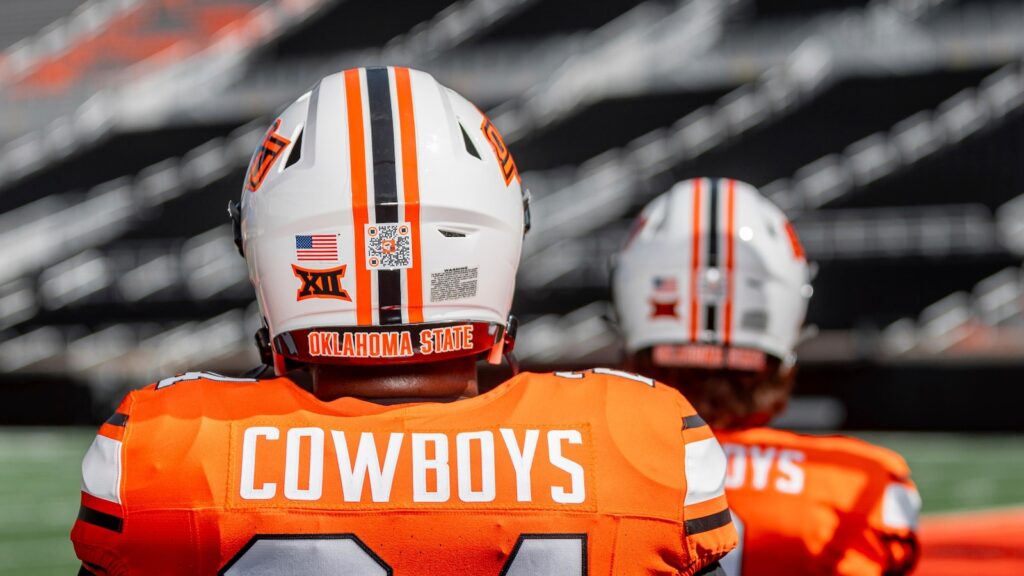 Oklahoma State to wear QR codes on helmets to assist NIL fundraising