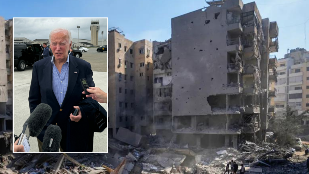 Biden to connect with Netanyahu as Israel launches massive airstrike on Beirut