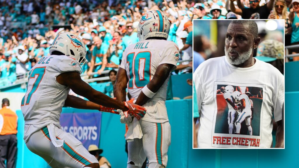 Tyreek Hill's dad wears supportive T-shirt with 2-word message after son's police incident