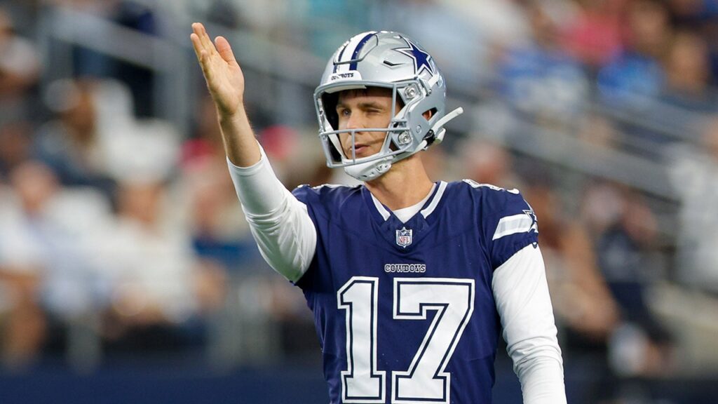 Cowboys kicker Brandon Aubrey absent from practice, could miss more time due to jury duty