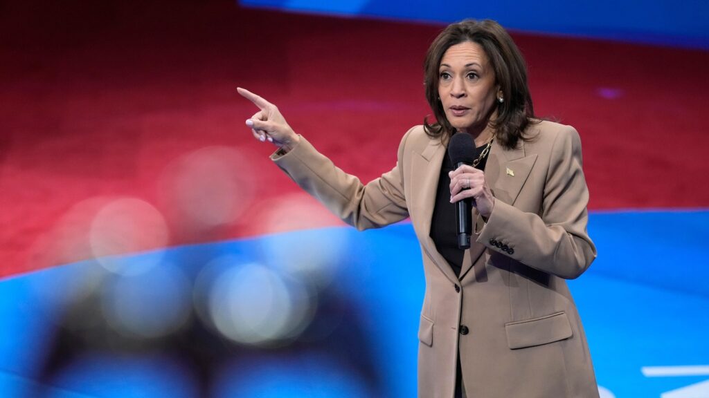 Harris rips Trump for his criticism of federal storm response and calls for 'dignity'