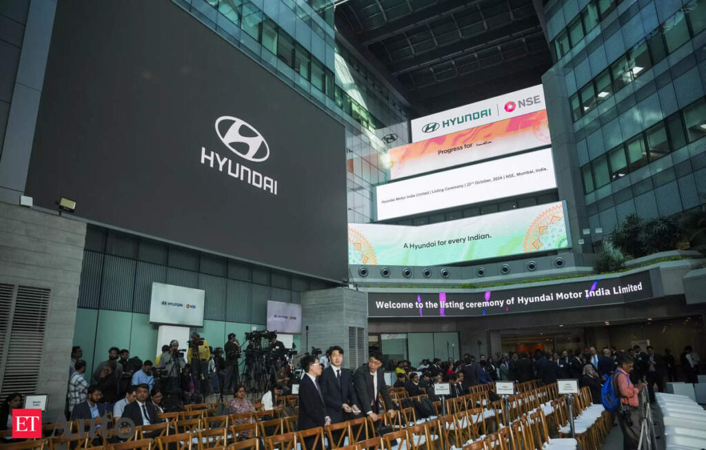 Hyundai Motor India lists with record IPO, commits to Indian market with new tech and EV plans, ET Auto