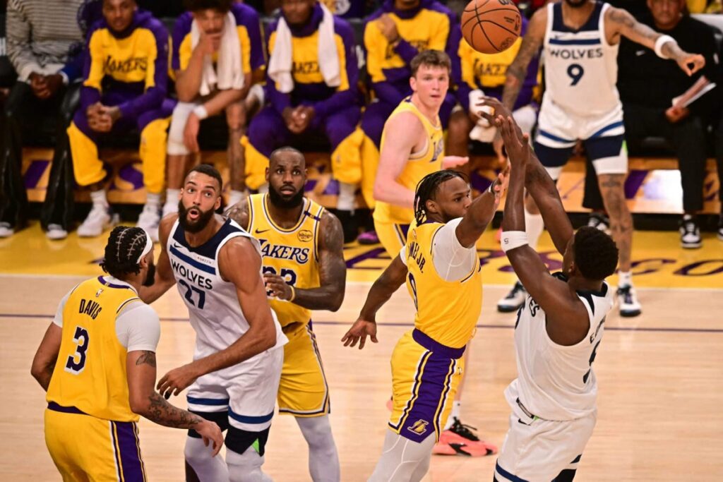 LeBron, Bronny James play together in Lakers season opener; first father-son duo to share court in NBA history