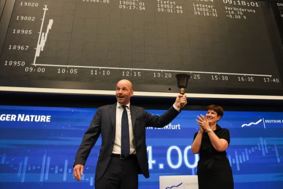 Springer Nature Shares Jump in Stock Market Debut