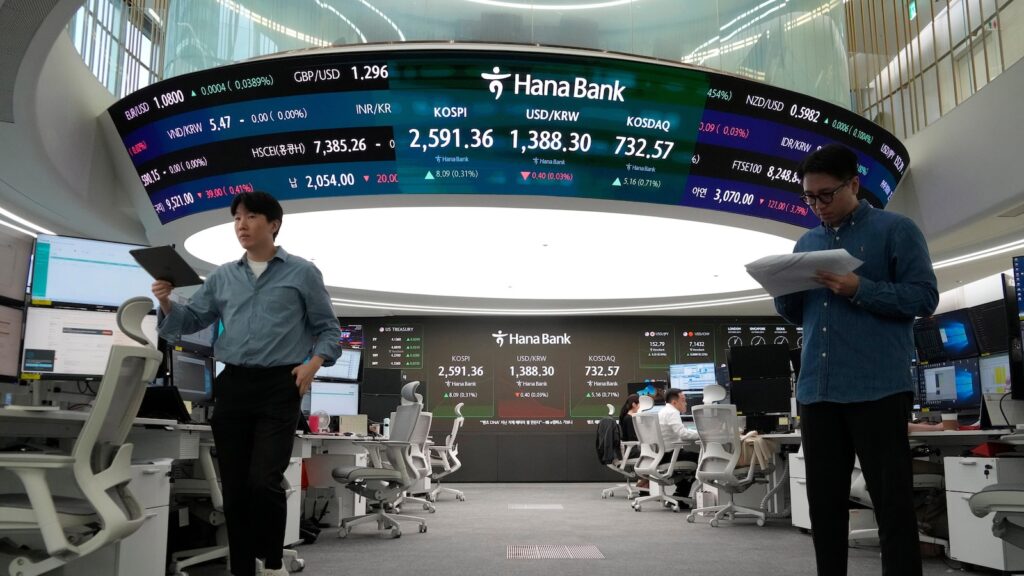 Stock market today: Global shares rise and the yen dips after Japan's ruling party loses majority