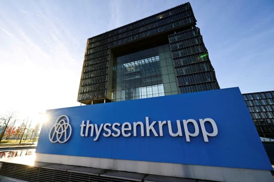 Thyssenkrupp Falls as Green Steel Plan Under Review