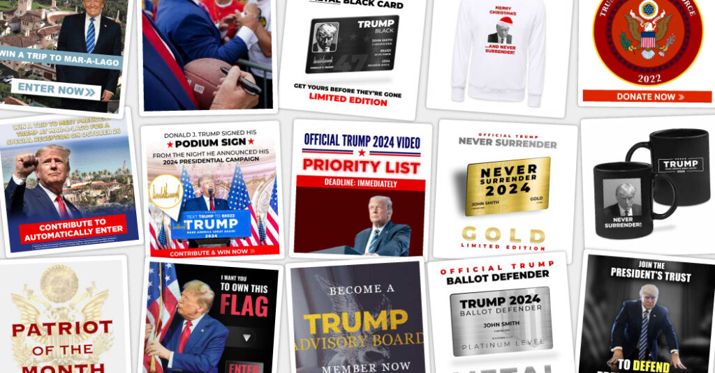 Trump Campaign's Big Promises to Donors Include Clubs, Contests and Merch