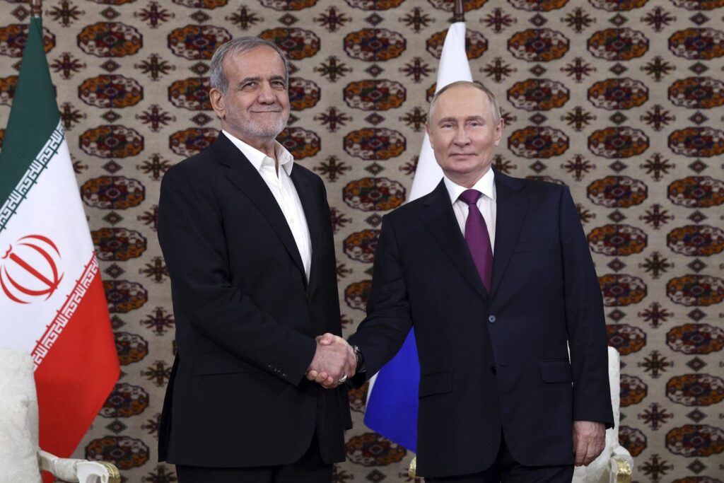 Vladimir Putin meets with Iranian President Pezeshkian to celebrate 'very close' relationship