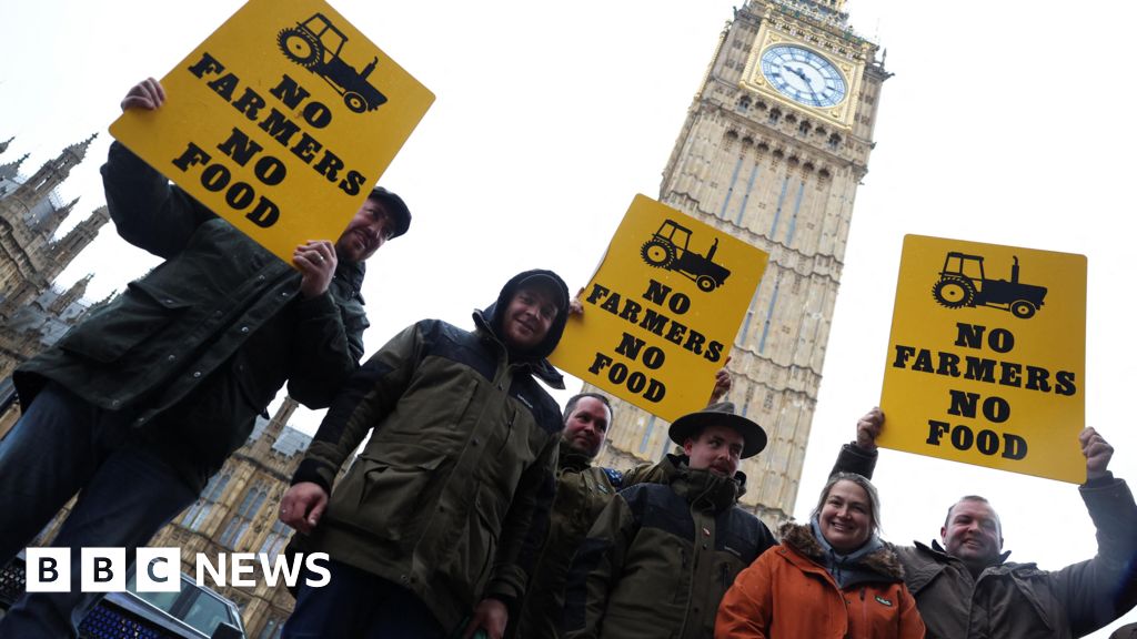 'Betrayed' farmers take Budget protest to London