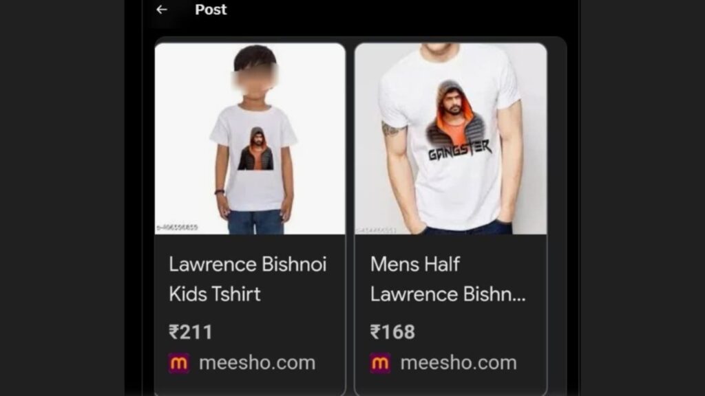 Lawrence Bishnoi 'Hero' T-shirt sale lands Meesho in soup: Know story here