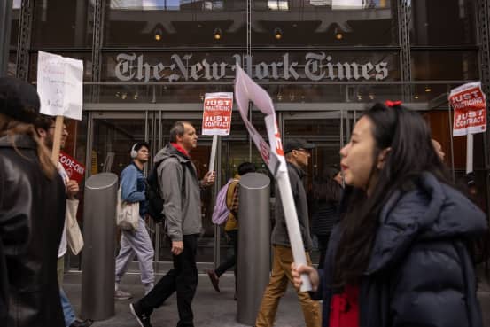 New York Times Tech Workers Strike Ahead of Election Day