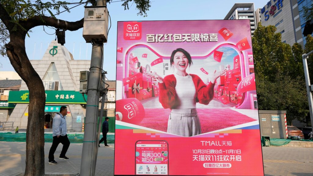 The Singles' Day shopping festival loses its shine under China's lagging economy