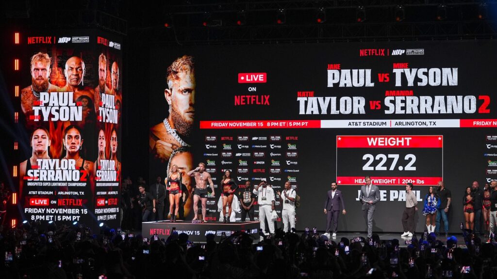 Tyson-Paul fight gives Netflix opportunity to show it can handle big events with NFL, WWE on horizon