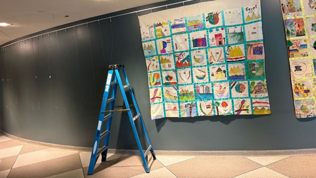 UN removes quilt panel artwork calling for Israel’s extermination