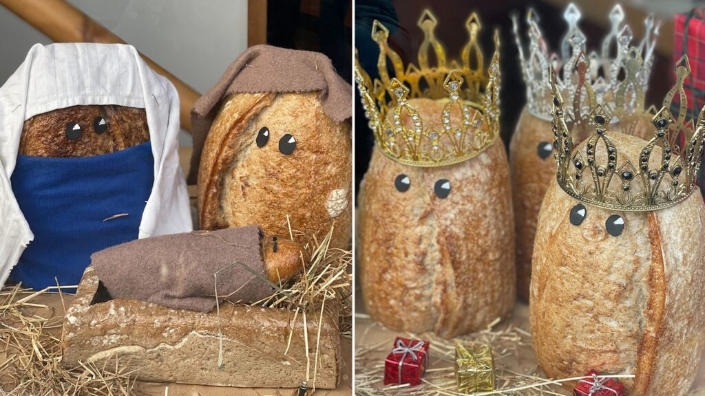 For Christmas season, bakery recreates Nativity scene using bread