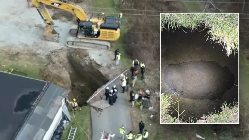 Search for Pennsylvania woman Elizabeth Pollard begins after massive sinkhole discovered