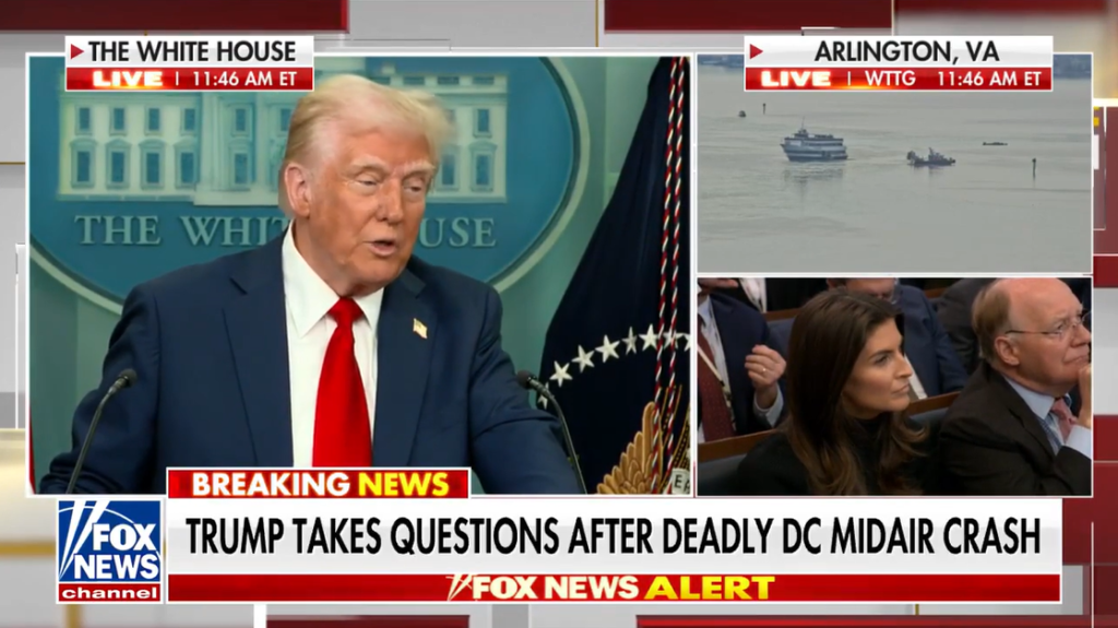 CNN's Kaitlan Collins clashes with Trump over DEI during plane crash presser