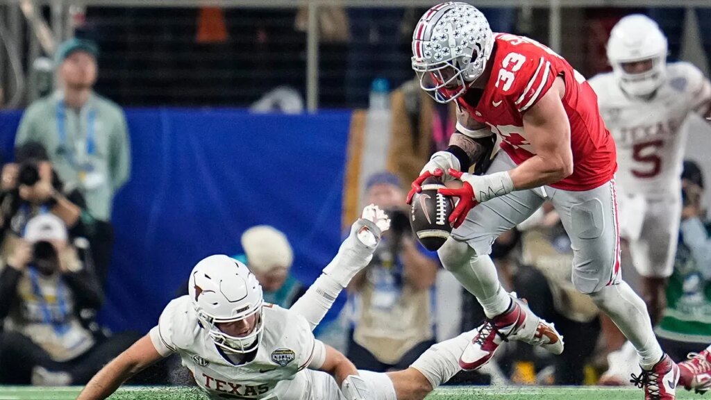 Ohio State hero Jack Sawyer reveals 2-word message former roommate Quinn Ewers gave him after touchdown