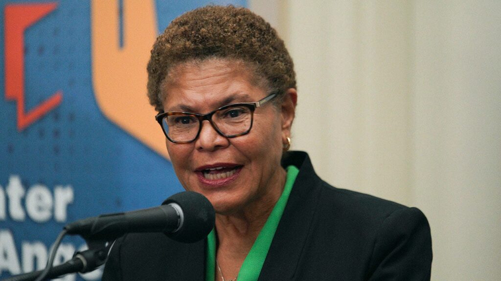 Petition demanding resignation of LA Mayor Karen Bass signed by more than 92,000