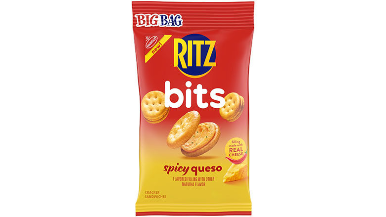 Ritz Bits Cracker Sandwiches Spicy Queso Flavor